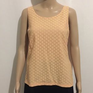 The Limited peach top open back bow